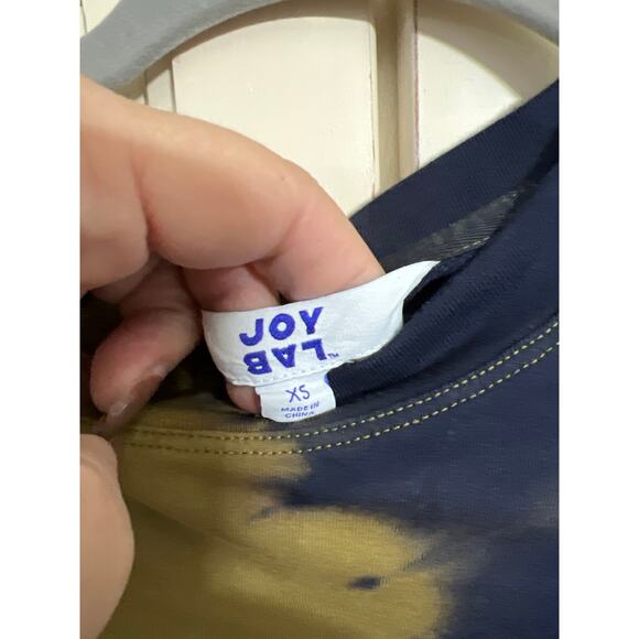 NWT JoyLab size XS tie dye sweatshirt top green & black - Picture 2 of 4